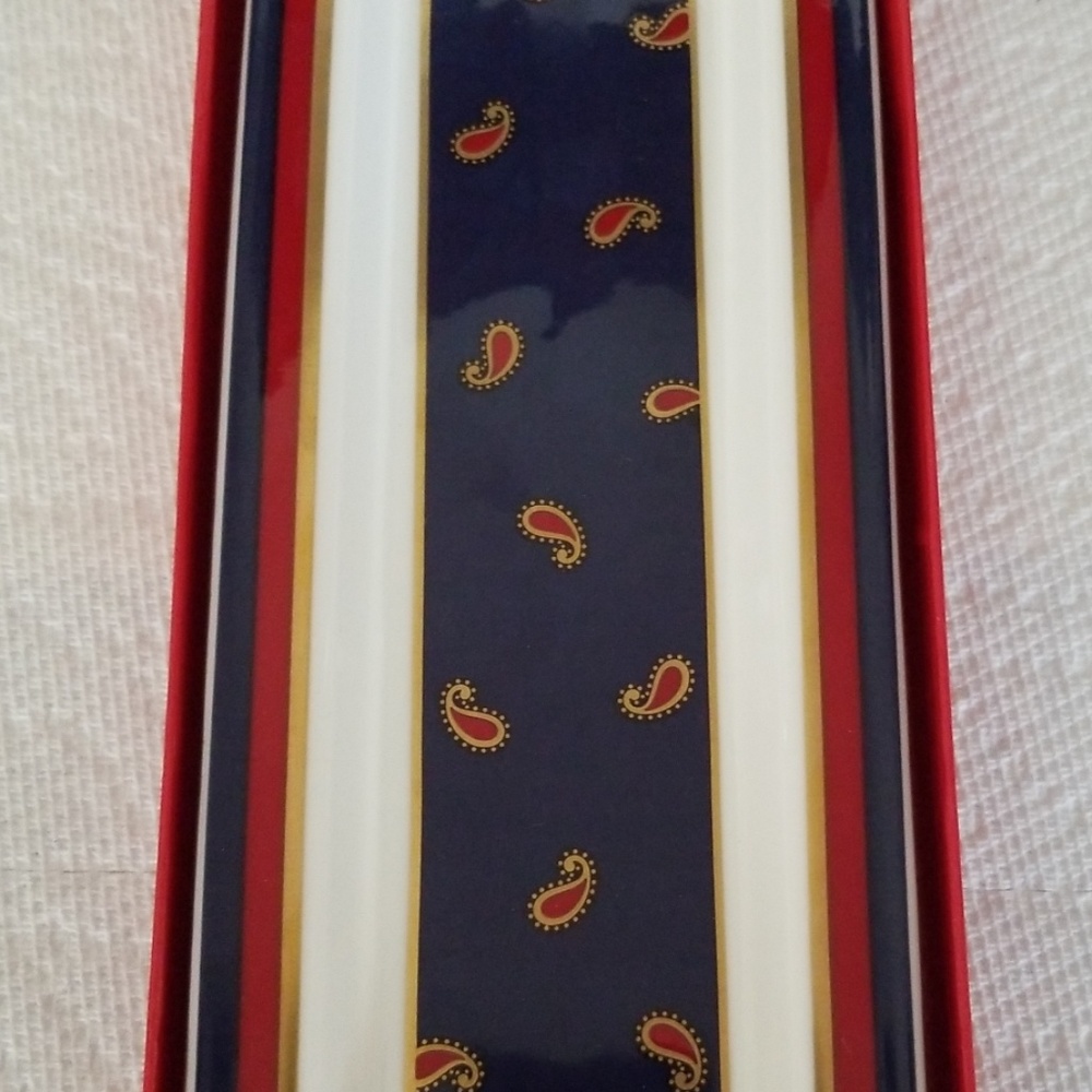 Minton porcelain paisley tray by Jean Muir